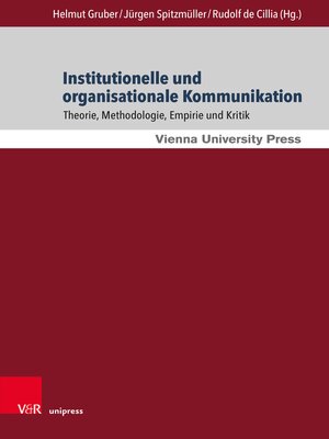 cover image of Institutionelle und organisationale Kommunikation